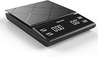 Coffee Scale with Timer - Digital Multifunction Weighing Scale with 3kg/0.1g High Precision - Pour Over Drip - Espresso Scale with Bright LCD Display(No Batteries)