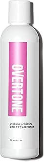 OVERTONEHaircare Daily Conditioner - 8 oz Semi-permanent Daily Conditioner With Shea Butter & Coconut Oil - Maintain Existing Shade With Cruelty-Free Hair Color (Vibrant Magenta)