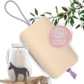Donkey Milk Soap & Almond Soap Piece by Buddha, Bar Soap for Children from 3 Years, Teenagers and Adults, Soothes Sensitive Skin, Fights Acne, Ecocert Certified, 100 g