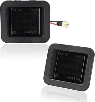 LED License Plate Light Tag Lights Assembly Compatible with 2015-2020 Ford F150,2017-2020 F150 Raptor Number Plate Lamp Pickup Truck Replace (Smoke Lens)