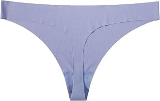 Women's Seamless Thongs Briefs No Show Low Waist Comfy Bikini Underwear Breathable Panties Underpant for Women