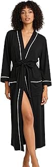 M&M Mymoon Womens Cotton Robe Soft Kimono Spa Knit Bathrobe Lightweight Long