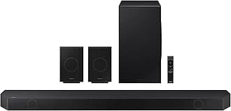Q990D 11.1.4ch Soundbar w/Wireless Dolby Atmos Audio, Rear Speaker Included, Q-Symphony, SpaceFit Sound Pro, Adaptive Sound, Game Mode Pro with Alexa Built-in, HW-Q990D/ZA