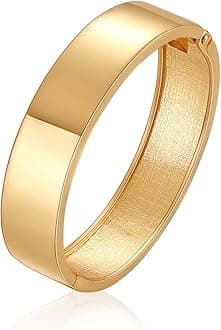 YMBYCM Chunky Gold-plated Bangle Bracelets for Women Trendy Wide Chunky Cuff Bracelets Hammered Irregular Wrist Cuff Wrap Bracelet