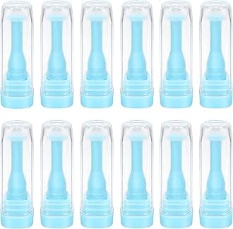 - 10 Pack Hard Contact Lens Remover & Insertionl Tool for RGP and Scleral Lenses - Plunger Suction Cup (Blue)