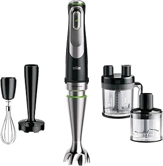 MultiQuick 9 Hand Blender, Mixer, XL Food Processor, Active PowerDrive Technology, Multifunctional Bowl with 0.6L Capacity, 1200W, MQ9187XLI, Black