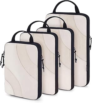 Compression Packing Cubes, 6 Set/4 Set/2 Set Travel Packing Cubes for Carry on Suitcases, Compression Suitcase Organizers Bag Set & Travel Cubes for Luggage, Lightweight Packing Organizers