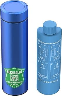 Insulin Cool Bag 2-8 Degrees, Insulin Cool Box 1-3 Pen, Medication Cool Bag for Travel, TSA Insulin Cooler Diabetic Bag with 2 Ice Packs, Original QR Medical Travel Tag (Blue)