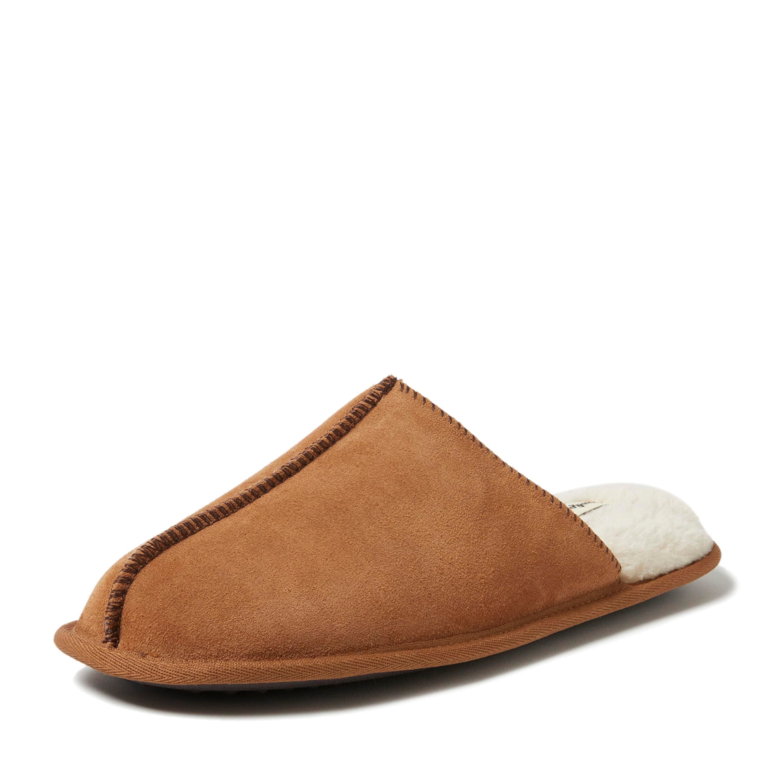 Men's Suede Closed Toe Scuff Slipper