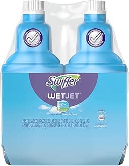 Wetjet Spray Mop Floor Cleaner Open Window Fresh Scent Multi-Purpose Solution, 42.2 OZ, 2 Bottles by Swiffer