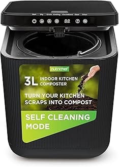 Nutrichef 3L Electric Kitchen Composter - Compost’s Organic Material & Food Scraps | Countertop Automatic Compost Bin | Dry, Crush, & Cooling Functions | Perfect for Kitchens & Apartments