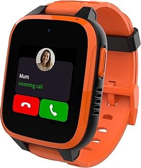 XPLORA XGO 3 - Watch Phone for Children (4G) - Calls, Messages, Kids School Mode, SOS Function, GPS Location, Camera and Pedometer – (Subscription Required) (Orange)