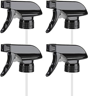 HOMBYS Sprayers Replacement Spray Nozzles with Mist Stream Sprayer for 8oz/16oz Glass Spray Bottles