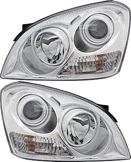 For Kia Optima/Magentis Headlights Lamps Set 2007 2008 Halogen Driver and Passenger Side