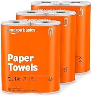 2-Ply Flex-Sheets Paper Towels, 6 Rolls = 20 Regular Rolls, 150 Sheets per Roll, Everyday Value