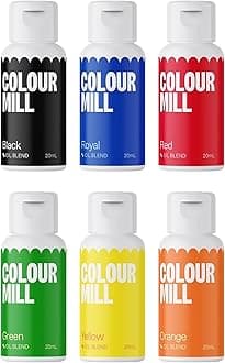 Colour Mill Oil-Based Food Coloring, 20 Milliliters (Primary Pack)