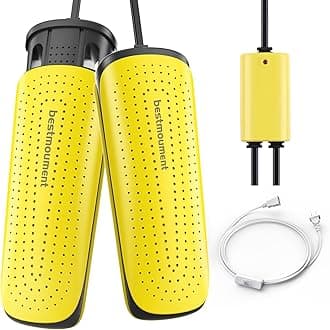 Portable Footwear Shoe Dryers Machine with Auto Temperature Control for Rainy Seasons Winter Travel, Extendable Boot Warmer Fireproof Drying for Shoes, Gloves, Socks (with Switched Extension Cord)