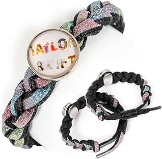 Taylor Bracelet Gifts for Music Lovers, Adjustable Hand Woven Bracelet A Present for Fans Girl, Pay Tribute to Sister Music Lover Singer Fans