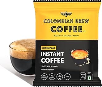 Colombian Brew Pure Instant Coffee Powder, Smooth & Strong 50g