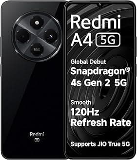 Redmi A4 5G (Starry Black, 6GB RAM, 128GB Storage) | Segment Largest 6.88in 120Hz | 50MP Dual Camera | 18W Fast Charging | Charger in The Box | Indian Version