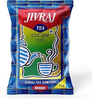 Jivraj C.T.C. Leaf Tea, 100% Assam Blend, Authentic Flavor, Fresh & Flavorful, 1 kg