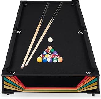 Best Choice Products 40in Tabletop Billiard Table, Pool Arcade Game Table for Living Room, Game Room w/ 2 Cue Sticks, Ball Set, Storage Bag