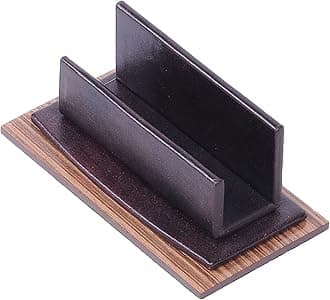 MOOGCO Leather Desk Set - Walnut Wood Desk Set - Office Product - Home Office Accessories - Desk Supplies - 11 PCS (Brown)