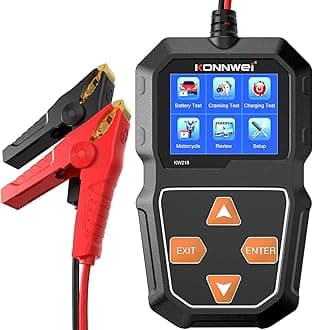 Car Battery Tester 6V 12V, KONNWEI KW218 100-2000 CCA Battery Load Tester Digital Automotive Charge Analyzer and Charging System Test Tool for Car Truck Motorcycle ATV SUV Boat Yacht