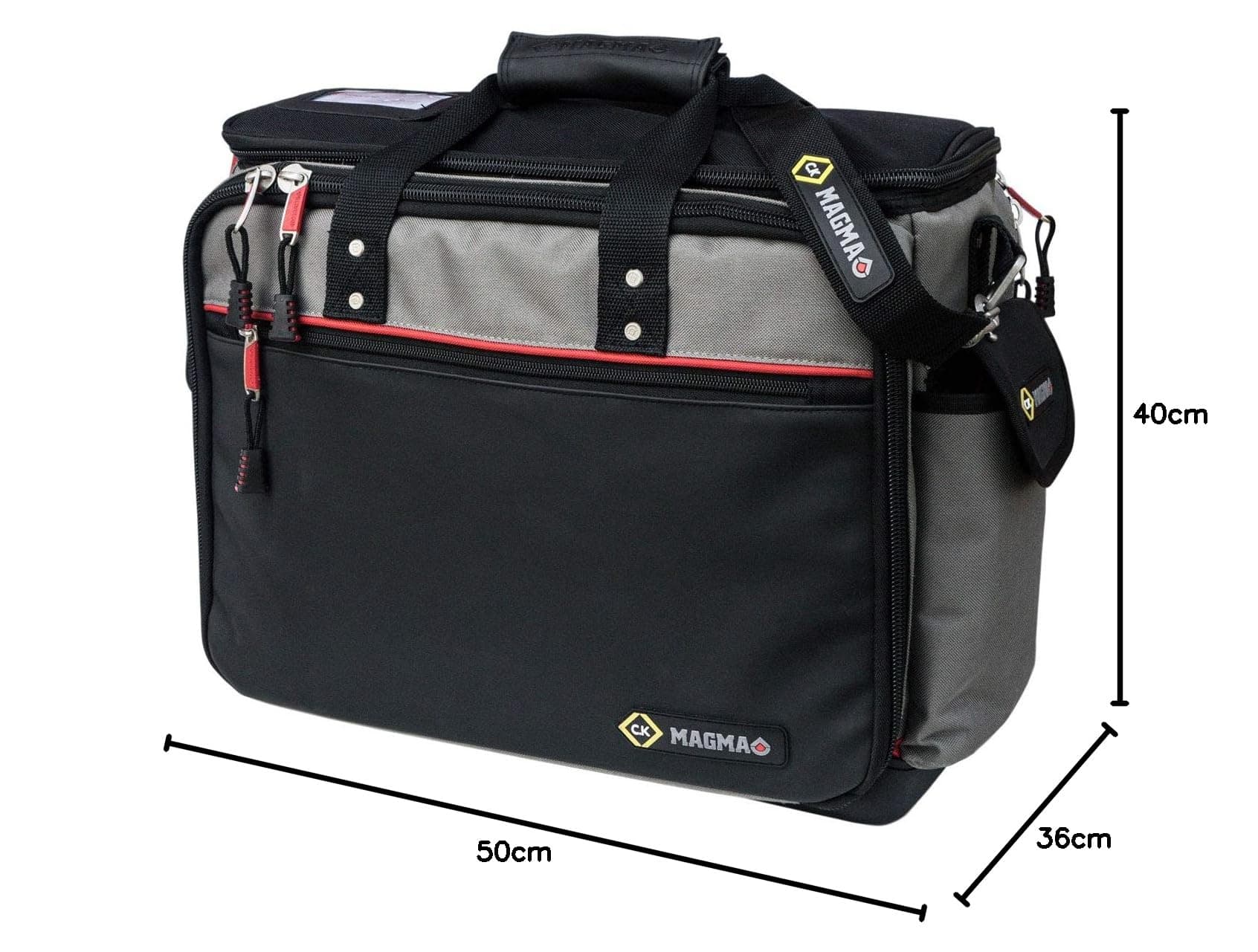 C.K Magma MA2639 Technician's MAX Toolcase, Black/Grey/Red, 500 x 260 x 380 mm