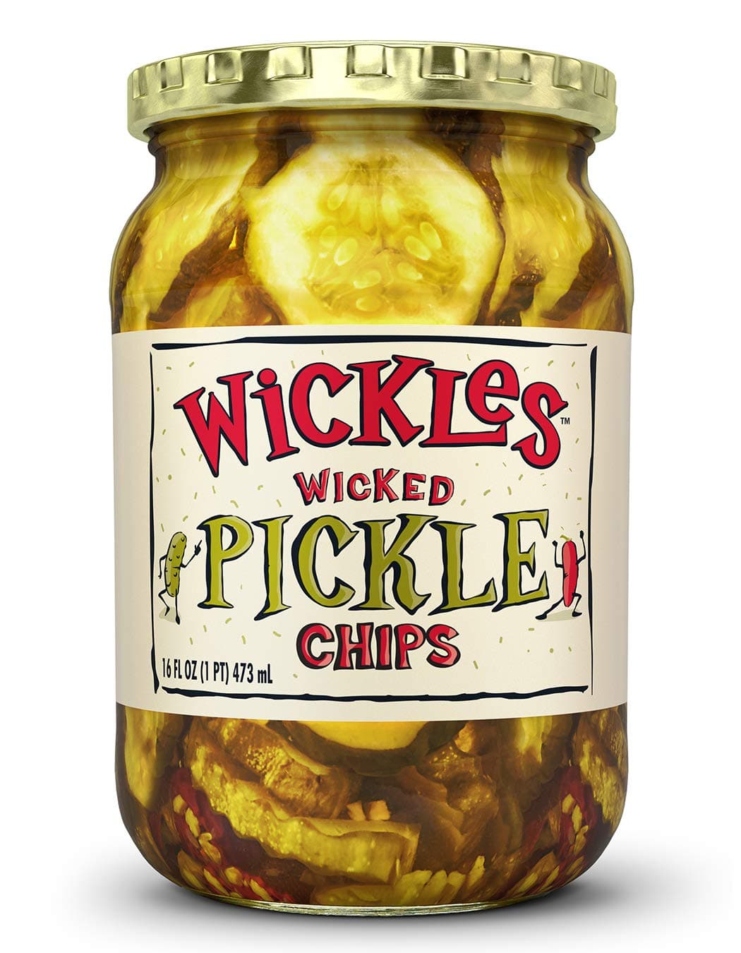 Wickles Wicked Pickle Chips, 16 oz