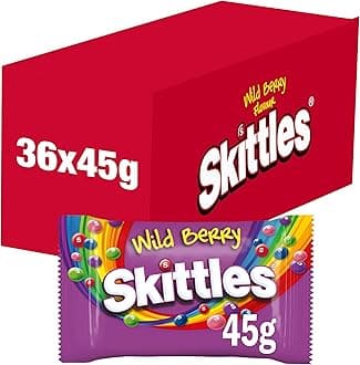 Wild Berry Sweets, Fruit Chewy Bulk Sweets Box, Sweets Gift Box, 36 Packs of 45g