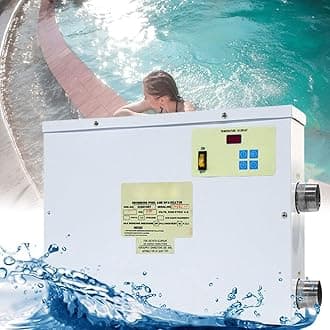 Swimming Pool Heat Pump, 45 kW Air Heat Pump, Pool Heating, Quick Heating, High Efficiency, All Electric Heater, for Above and In Ground Pools and Spas, No Natural Gas or Propane Needed