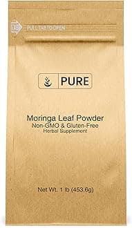 PURE ORIGINAL INGREDIENTS Moringa (1lb) Moringa Oleifera Leaf Extract, Natural Herbal Supplement