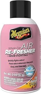 Meguiar's Whole Car Air Re-Fresher,Odor Fighting Mist, Fights Off Strong Vehicle Odors,Air Freshener,Fiji Sunset Scent, 2 Oz Aerosol Canister