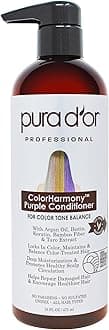 16 Oz ColorHarmony Purple Conditioner For Bleached, Blonde, Silver & Color Treated Hair - Keratin, Bamboo Fiber, No Sulfates, Select Natural Ingredients - Men & Women