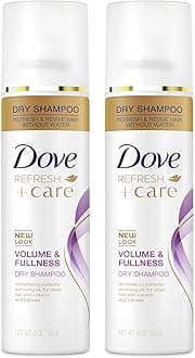 Dove Dry Shampoo Volume & Fullness 2 Count for Oily Hair for Refreshed Hair 5 oz