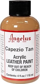 Angelus Acrylic Leather Paint, 4 Fl Oz (Pack of 1), Capezio Tan