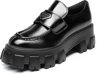 Women's Chunky Loafers Platform Comfortable Slip-On Dressy Business Casual Fashion Outfit Loafer Shoes