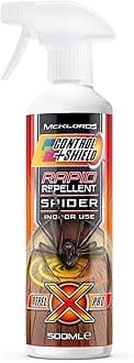 Spider Repellent Deterrent Spray | Natural Eco Friendly Pest Control for Indoors and Outdoors - Contains Peppermint & Geraniol 500ml, Clear