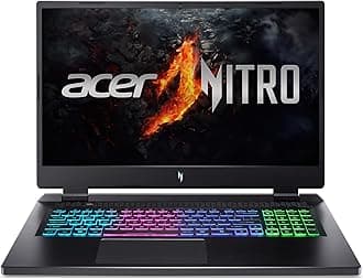 Nitro 17 Gaming Laptop | AMD Ryzen 5 8645HS Hexa-Core AI Capable Processor | NVIDIA GeForce RTX 4050 Laptop GPU | 17.3" FHD IPS 165Hz Display | 16GB DDR5 | 512GB SSD | Wi-Fi 6E | AN17-42-R61S