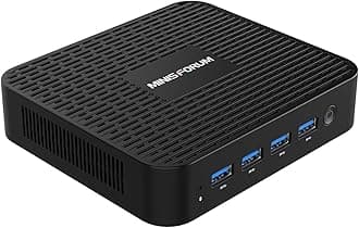GK41 Mini PC Celeron Processor J4125 Quad Core(up to 2.7GHz),8GB DDR4 128GB SSD Mini Desktop Computer 4X USB 3.0 Ports,2X Gigabit Ethernet,4K@60Hz Output,Dual Wi-Fi