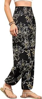 QIANXIZHAN womens Boho Palazzo Slacks