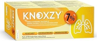 – KNOXZY Sterile Hypertonic Saline Solution 7% - Vials for Inhalation - 60 x 4ml Single - Dose Vials