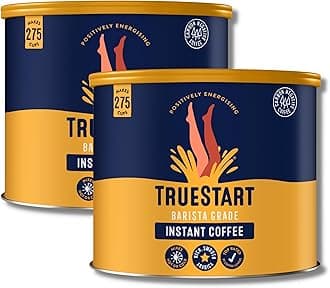 TrueStart Barista Grade Instant Coffee – Smooth Original Barista (2 Pack x 500g) Mycotoxin-Free Coffee & Rich in Antioxidants, Premium Freeze-Dried, 100% Full Flavour, Smooth Rich Roast