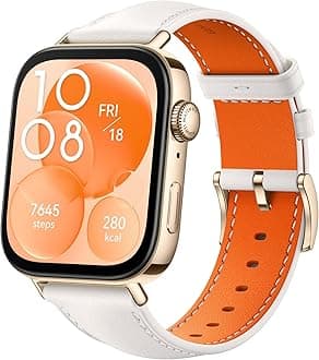 WATCH FIT 3 Smartwatch for men women, iOS & Android, Up to 10 Days Battery Life, Bluetooth Calls, GPS Smartwatch, Aluminum Case, AMOLED Display, Health&Fitness Tracker, White [Amazon Exclusive]