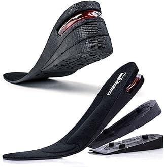 - Shoe Lifts for Men and Women | Elevated, Cushioned Heel Inserts and Arch Support Insoles | Lifted, Supportive Comfort | and Breathable (2.75" Height) Black