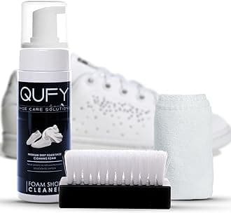 QUFY Sneaker Cleaner Kit Shoe Cleaner Fabric, Leather Suede and Nubuck Premium 3 in 1
