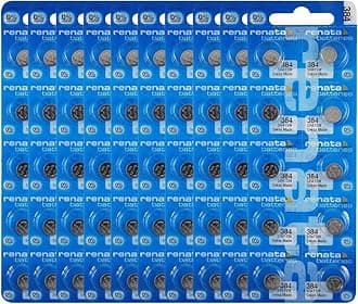 Renata 384 SR41SW Batteries - 1.55V Silver Oxide 384 Watch Battery (100 Count)