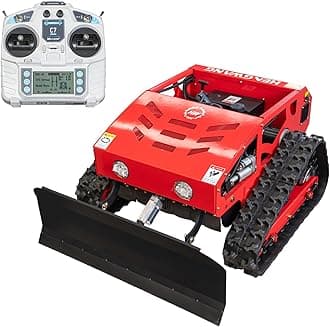 Robot Remote Control Snow Removal and Lawn Mower Electric Start 45°Climbing Crawler Anti-Skid Snow Removal Machine All-Terrain Lawn Mower and Snow Removal Machine (HW-224 Snow)