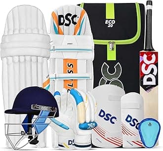 DSC Scorer Kashmir Willow Complete Cricket Kit with Helmet for Mens